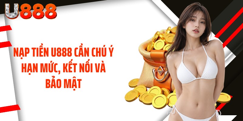 Nạp tiền U888 cần chú ý hạn mức, kết nối và bảo mật