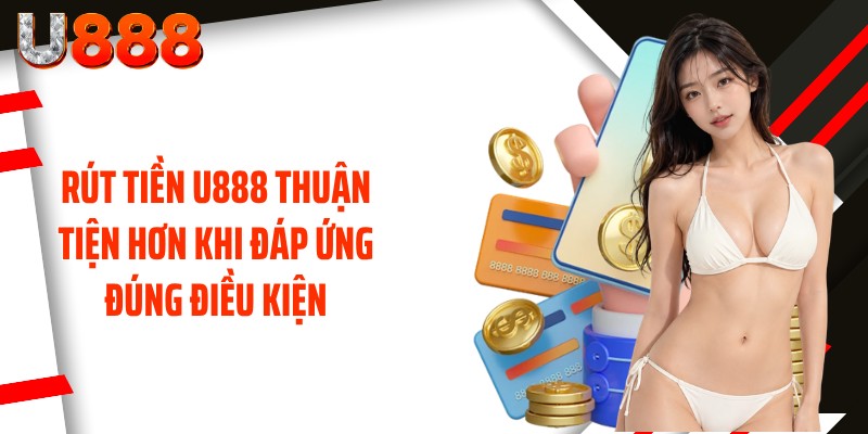 Rút tiền U888 thuận tiện hơn khi đáp ứng đúng điều kiện