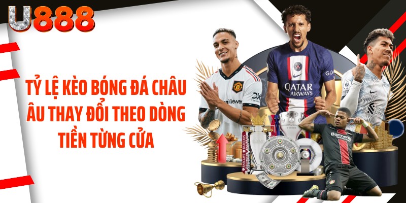Tỷ lệ kèo bóng đá châu Âu thay đổi theo dòng tiền từng cửa